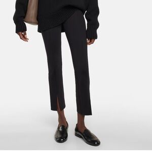 The Row Thilde slit front pants — navy